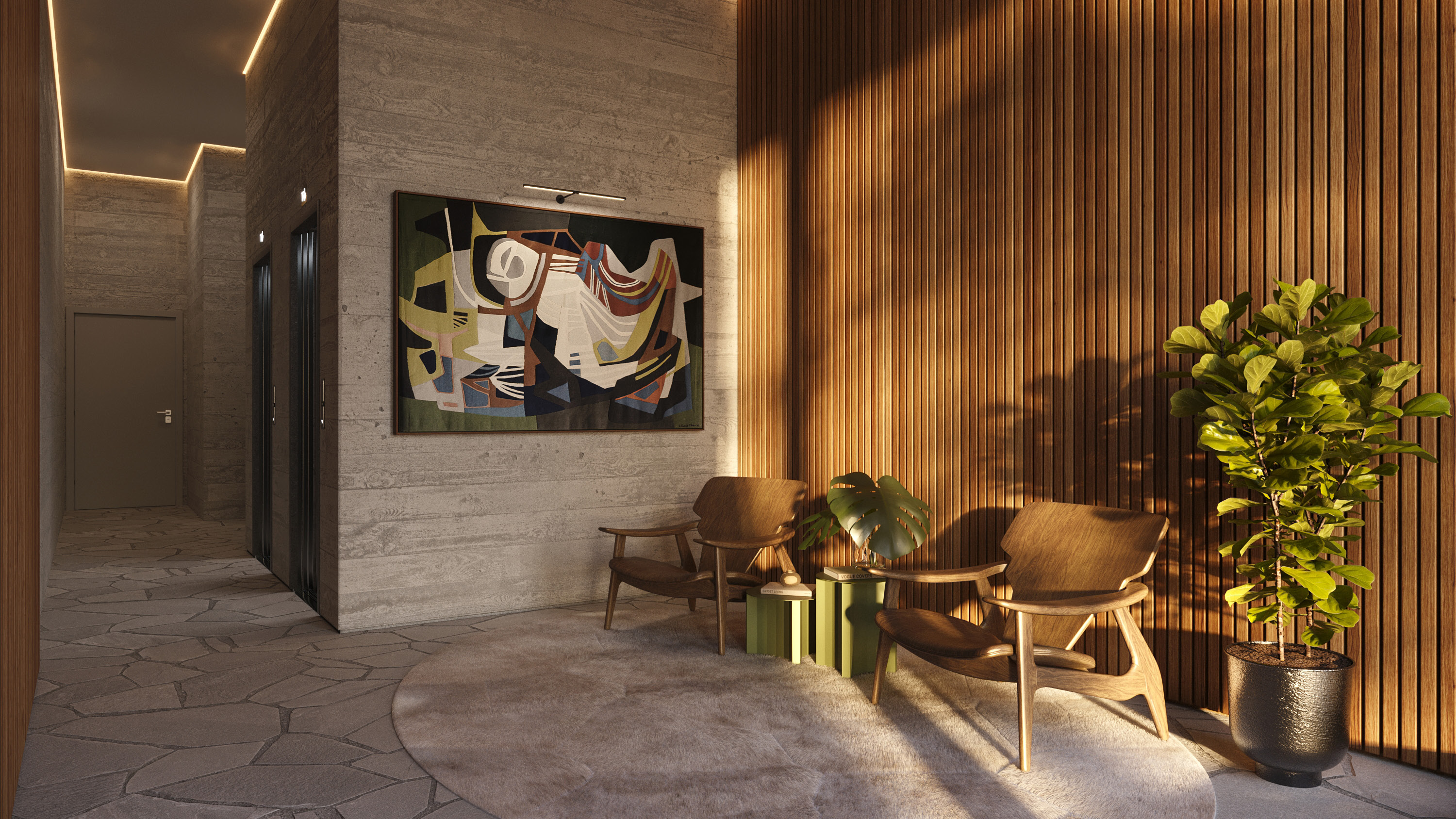 Hall de entrada decorado do Ernesto 142 - FVS INC Gramado