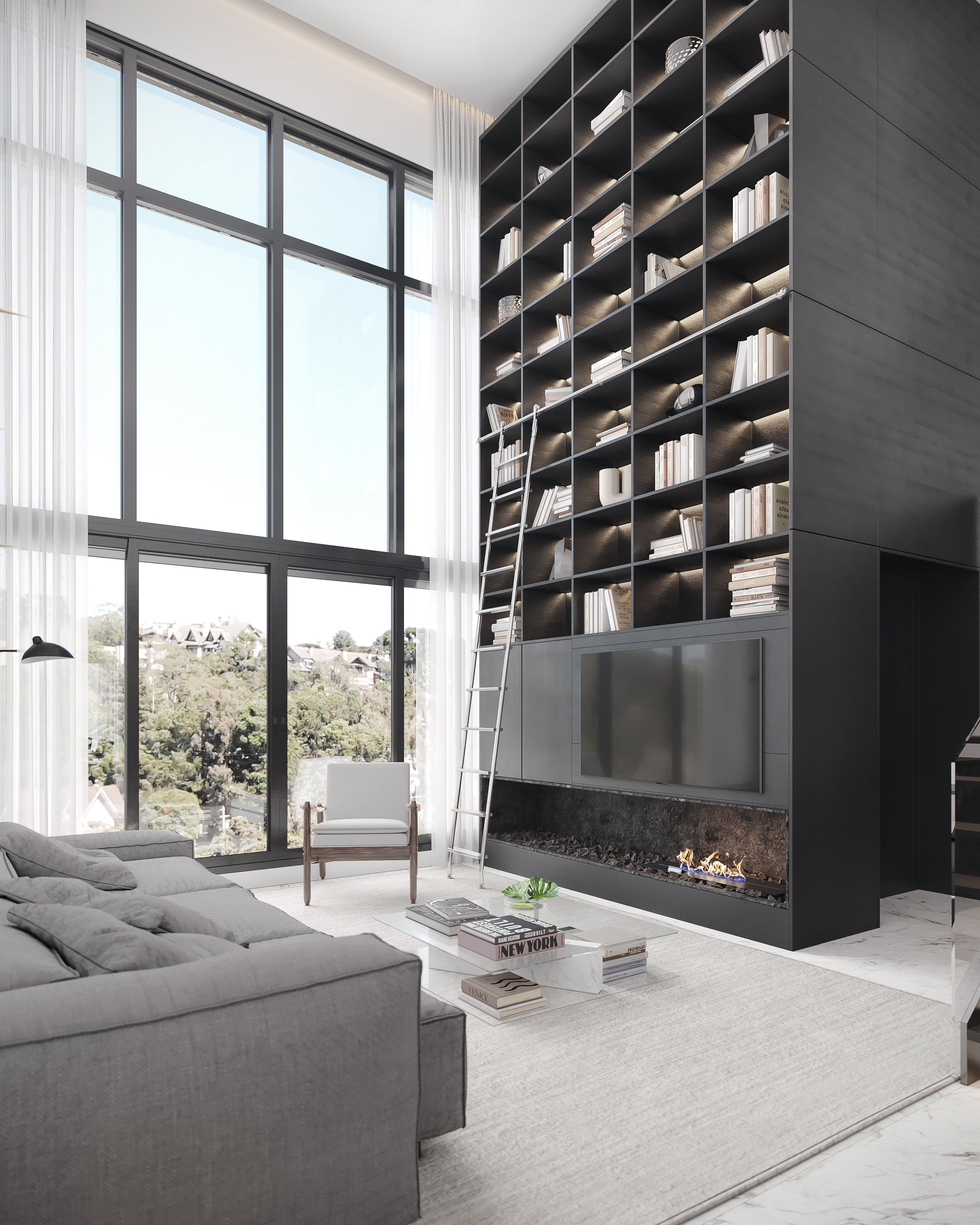 Vista panorâmica da Cobertura do Manhattan Residence - Gramado RS